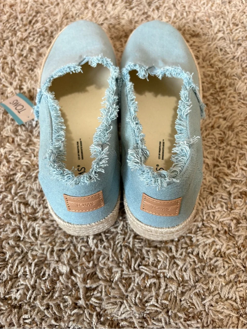 TOMS Valencia Espadrille Slip-On  Platform Women's size 9.5 NWT!!!